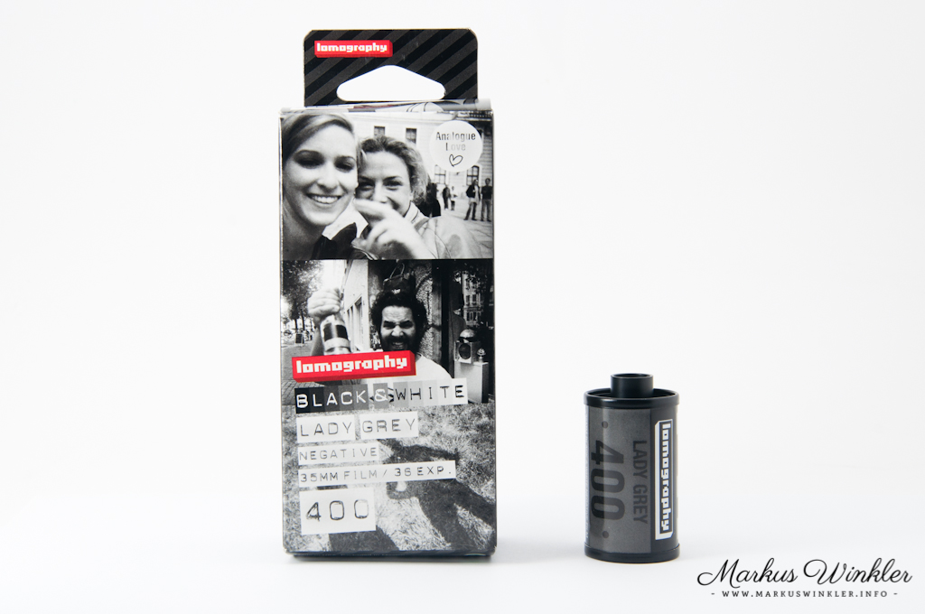 Der Lady Grey B&W 400 35mm von Lomography für Kleinbildkameras