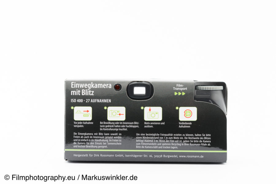 Rossmann store.it Einwegkamera Funktionen und Entwicklung