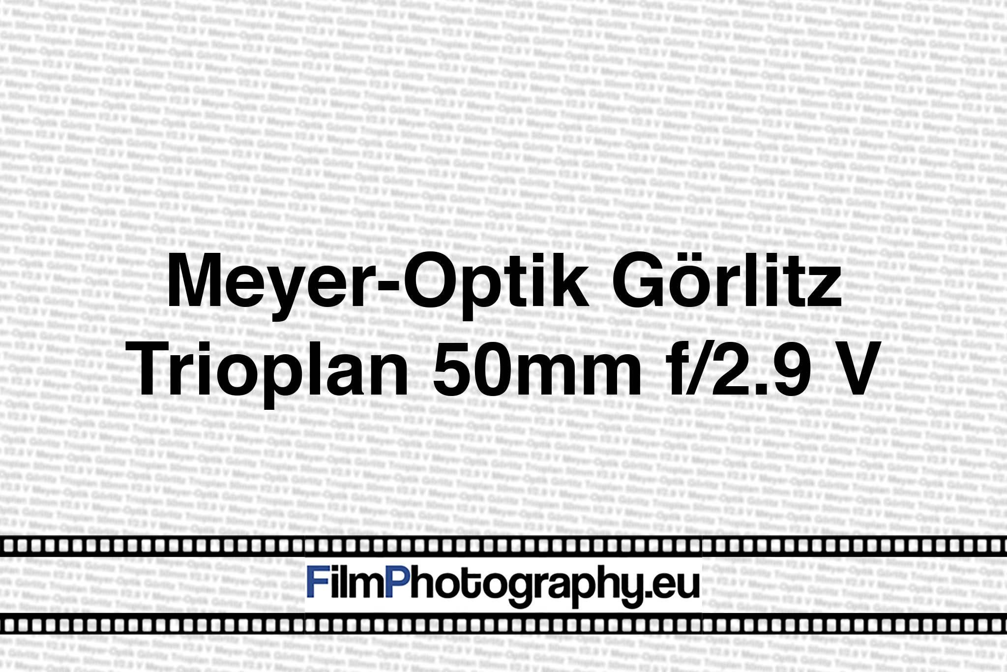 Meyer-Görlitz Trioplan 50mm f/2,9 Original Meyer-Görlitz Trioplan 50mm f/2,9 Original