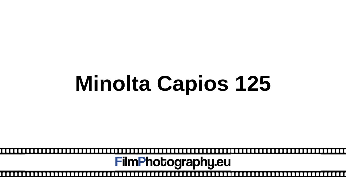 Minolta Capios 125 - What film and battery do you need?