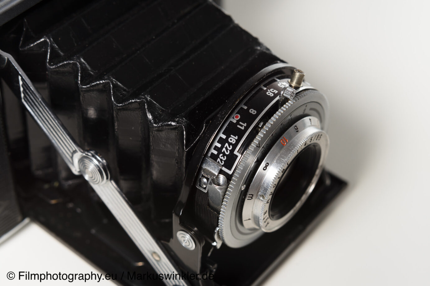 Appareil photo pliant vintage Agfa Isolette II 120 objectif synchro 1:4,5 85 mm