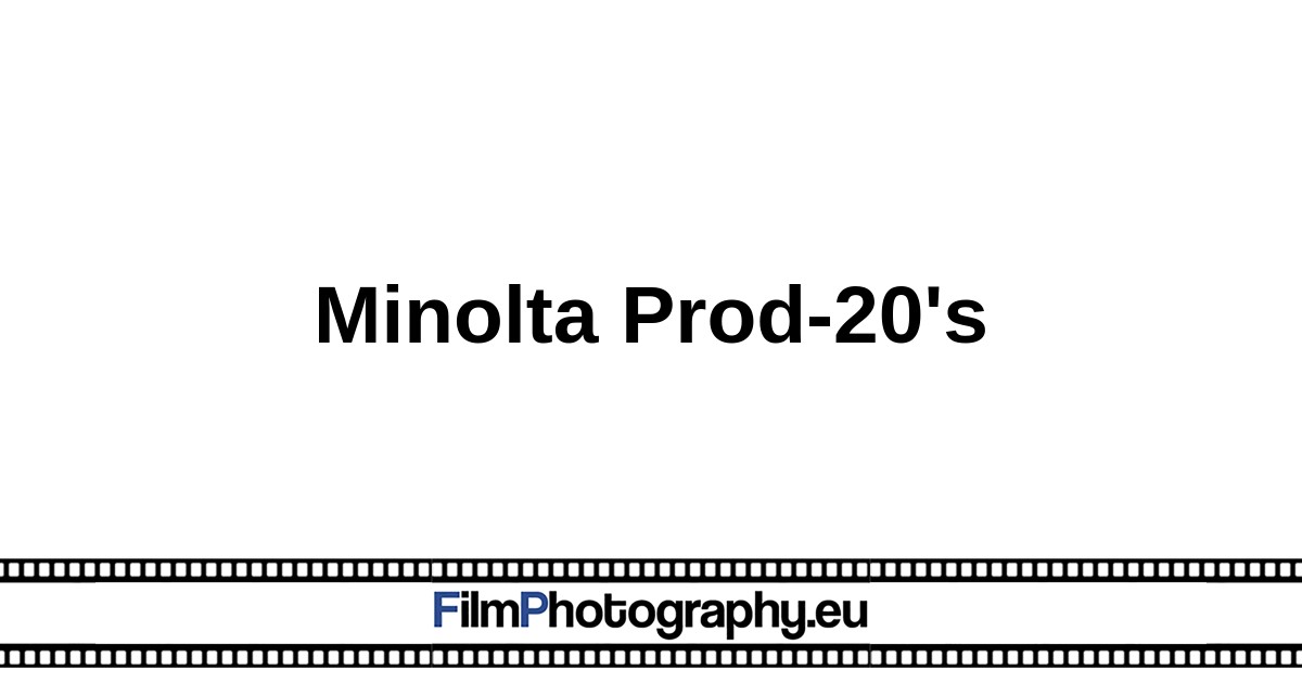 Minolta Prod-20's - Features, batteries and films